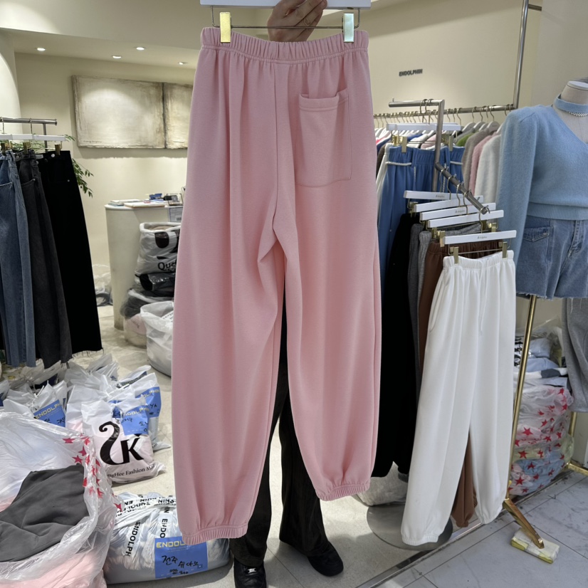 ENDOLPHIN東大門㊣直郵女士新品時尚休閑人氣休閑褲加絨貂皮ENDOLPHIN休閑褲