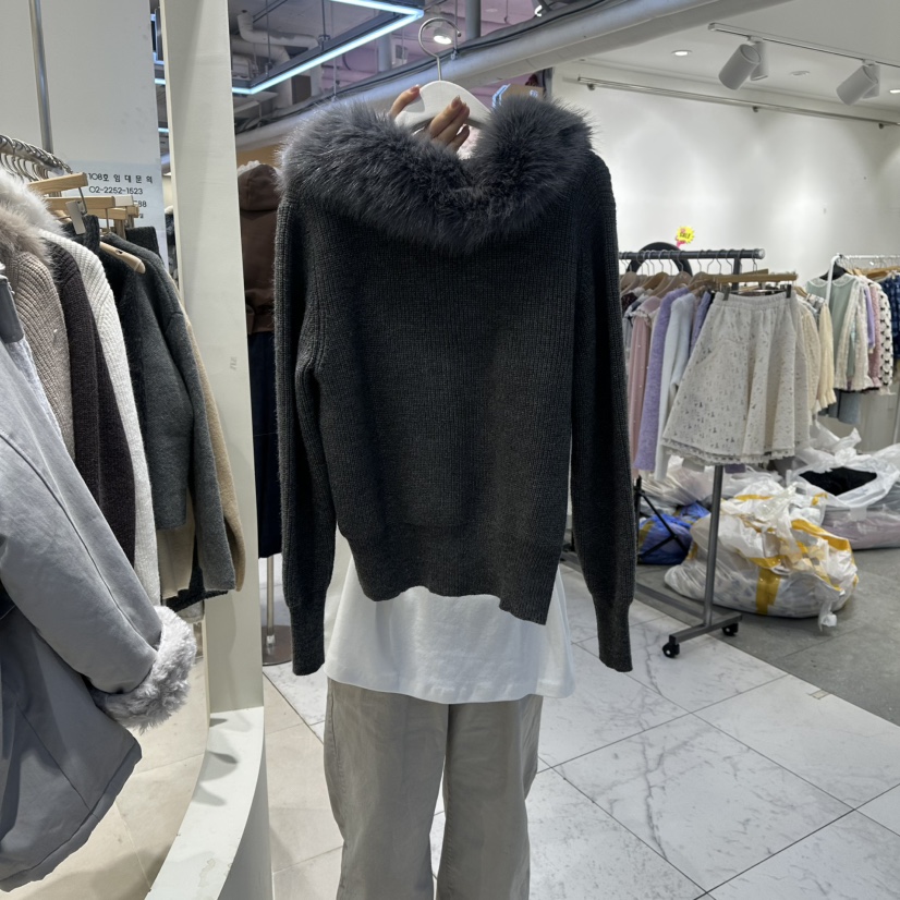 HARU-Q韓國直郵㊣女士新品人氣25秋冬時尚真品推薦針織衫開衫HARU-Q針織衫