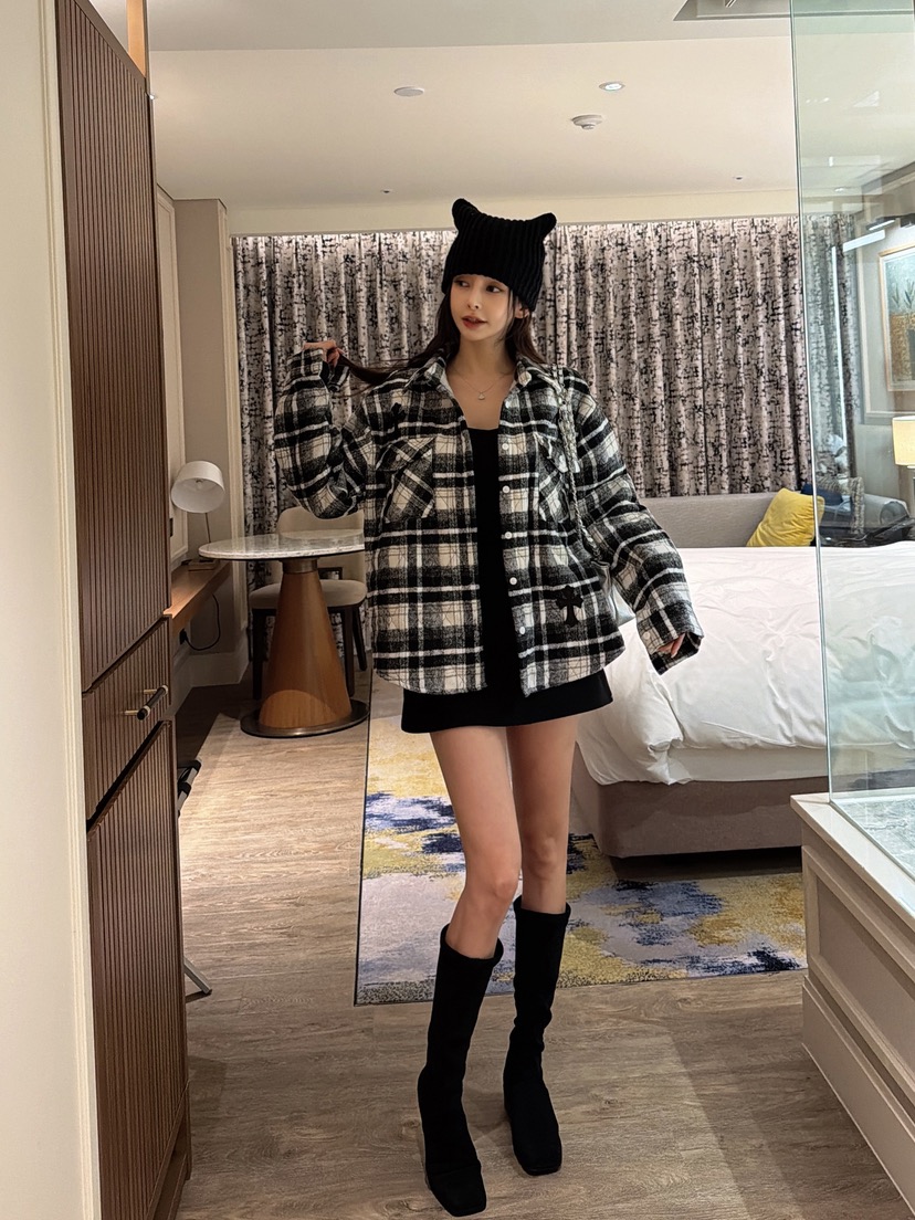 CLOTH韓國代購㊣女士新品25秋冬人氣休閑推薦熱賣職業真品夾克CLOTH夾克