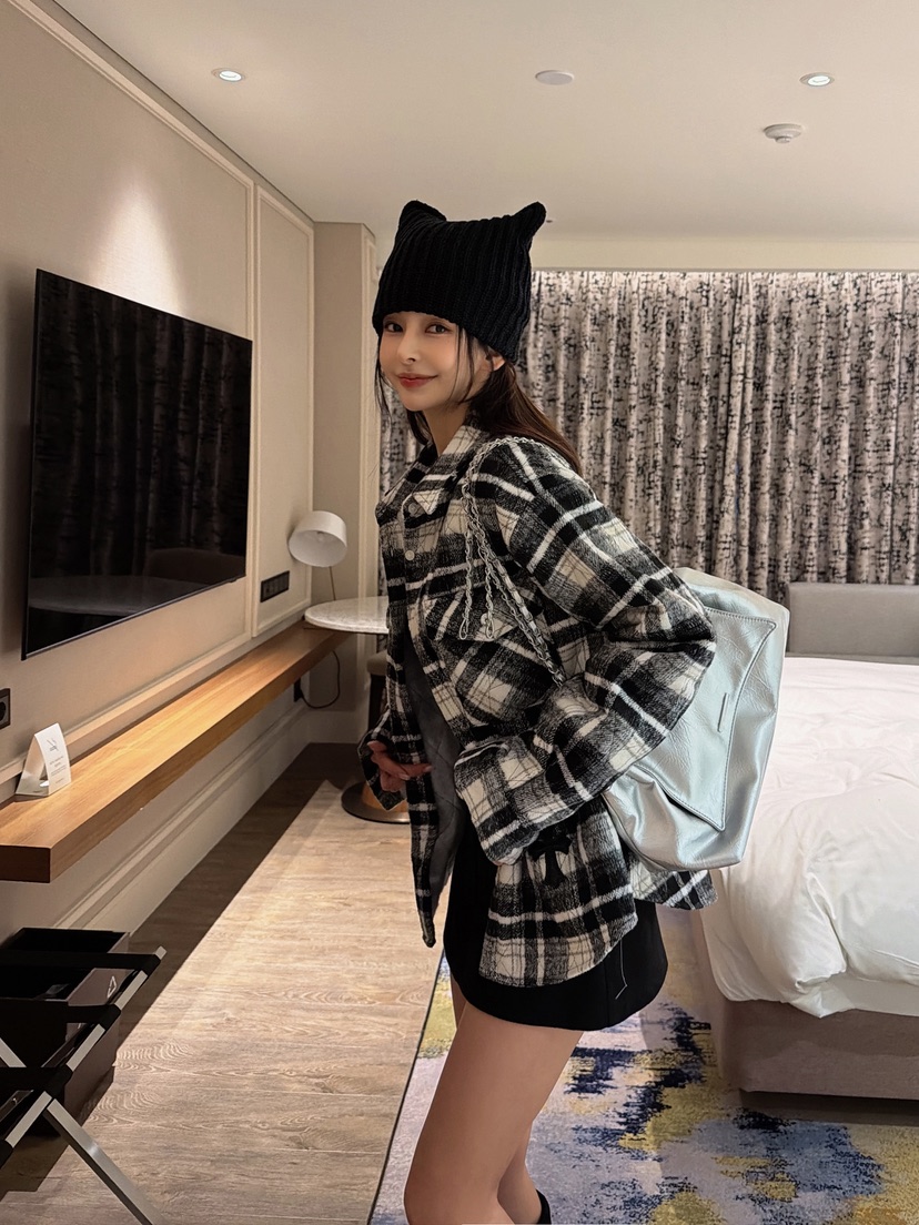 CLOTH韓國代購㊣女士新品25秋冬人氣休閑推薦熱賣職業真品夾克CLOTH夾克