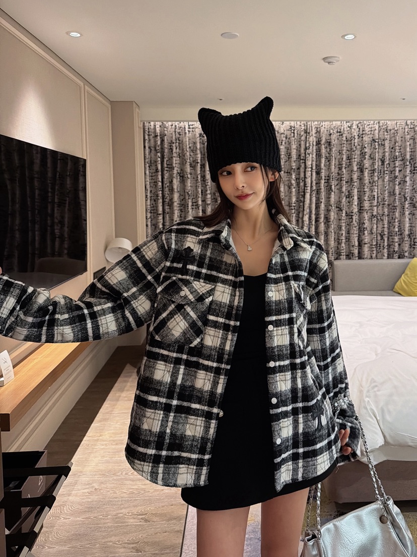 CLOTH韓國代購㊣女士新品25秋冬人氣休閑推薦熱賣職業真品夾克CLOTH夾克