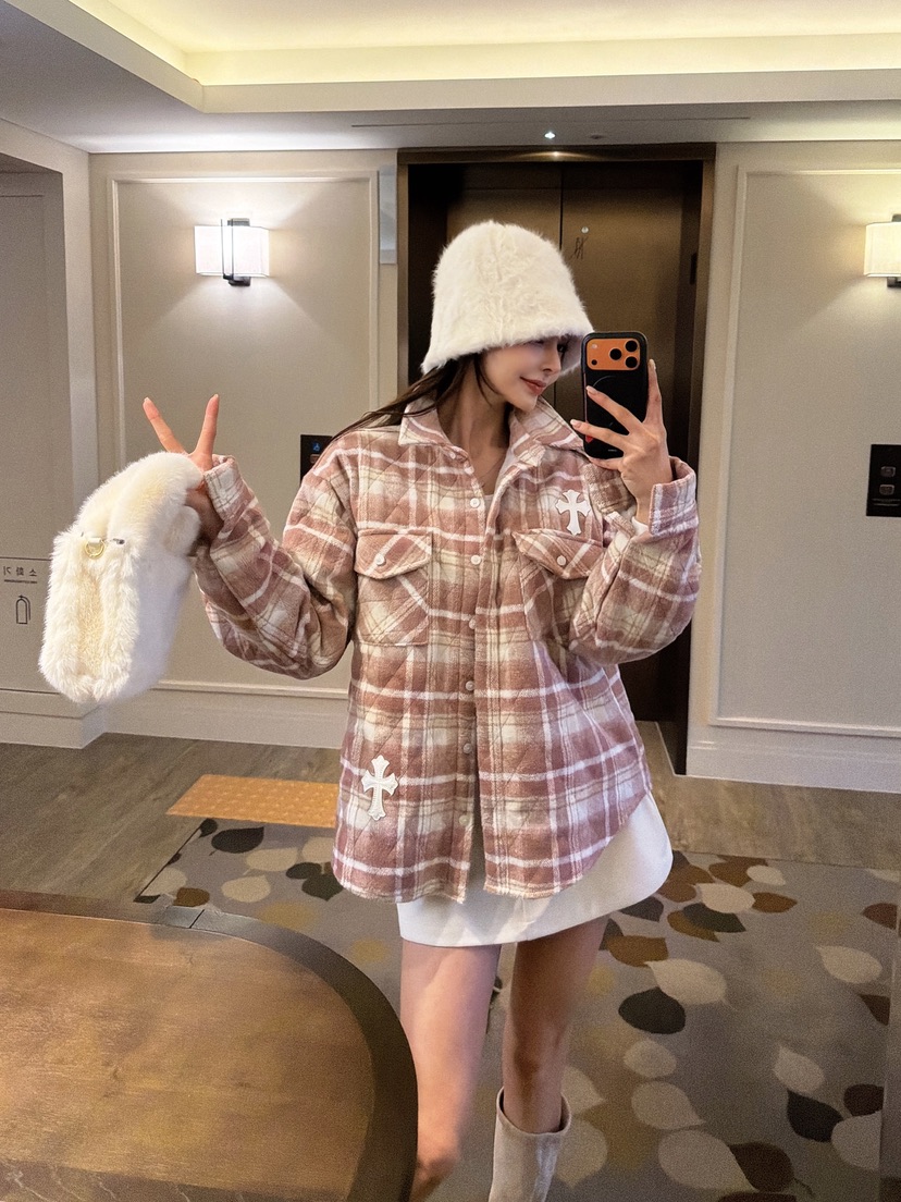 CLOTH韓國代購㊣女士新品25秋冬人氣休閑推薦熱賣職業真品夾克CLOTH夾克圖色1