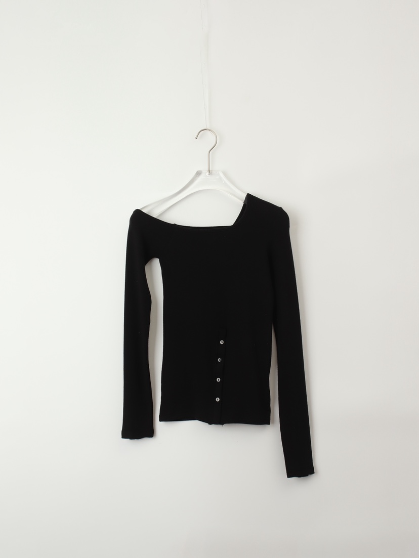 TEXTURE韓國直郵㊣女士新款時尚職業真品推薦休閑25秋冬長袖T恤TEXTURE長袖T恤圖色3黑