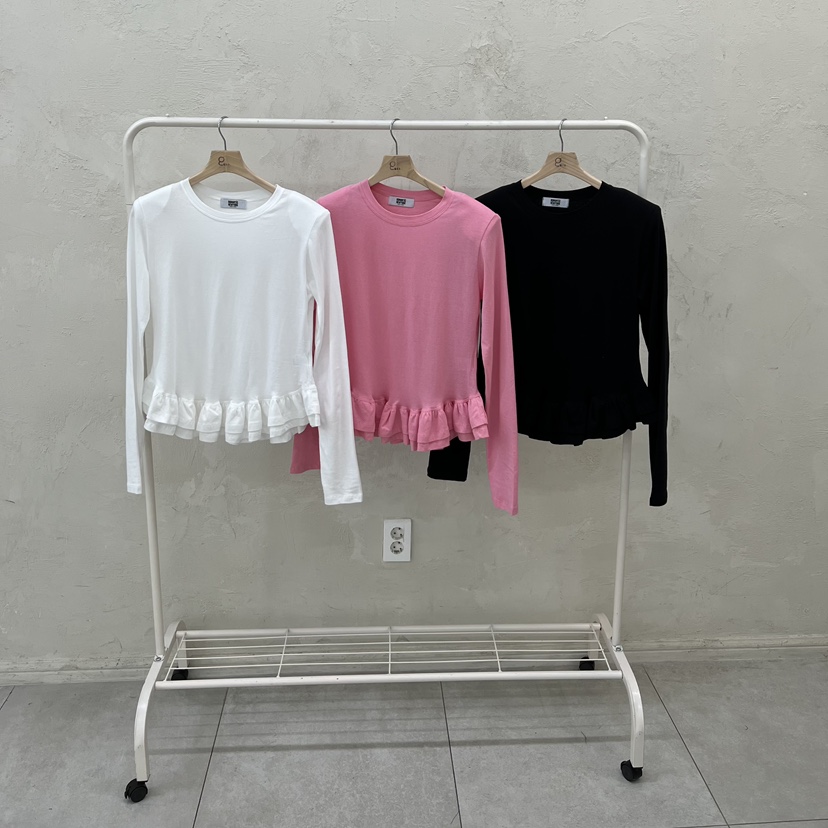 ROMANTIC NEWYORK東大門㊣代購女裝新款人氣25秋冬長袖T恤ROMANTIC NEWYORK長袖T恤