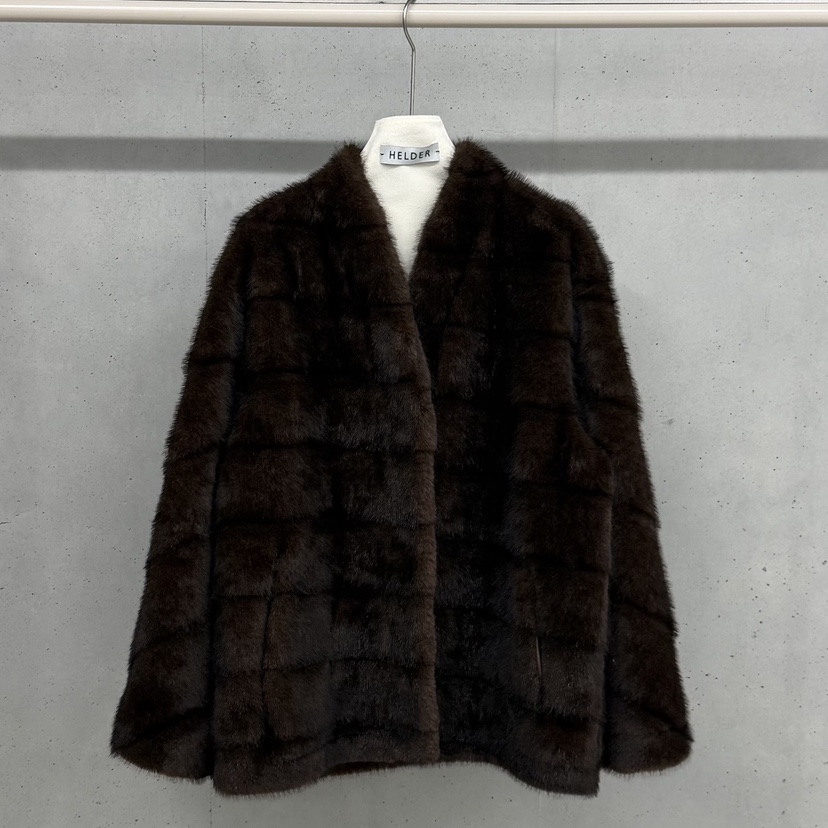 HELDER-P韓國代購㊣女裝新款職業熱賣推薦時尚人氣短款大衣HELDER短款大衣圖色1棕色