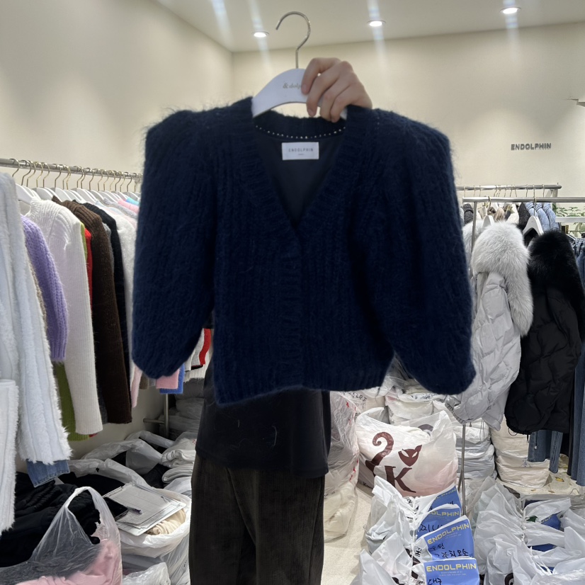 ENDOLPHIN韓國代購㊣女士新品人氣職業熱賣真品時尚毛衣馬海毛ENDOLPHIN毛衣圖色4