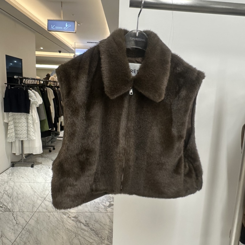 TOPDRESSING東大門㊣直郵女士新品推薦真品短款大衣可拆卸毛皮TOPDRESSING短款大衣