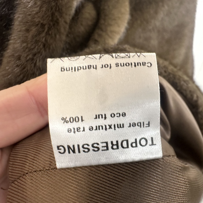 TOPDRESSING東大門㊣直郵女士新品推薦真品短款大衣可拆卸毛皮TOPDRESSING短款大衣