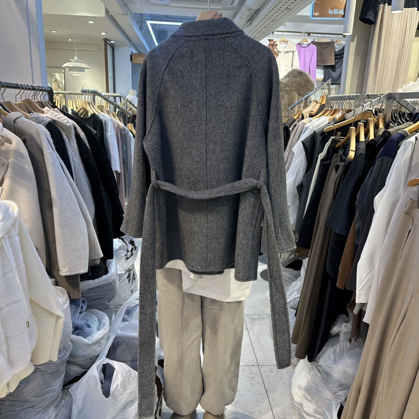 HARU-Q韓國直郵㊣女裝新品真品人氣推薦職業熱賣25秋冬短款大衣HARU-Q短款大衣