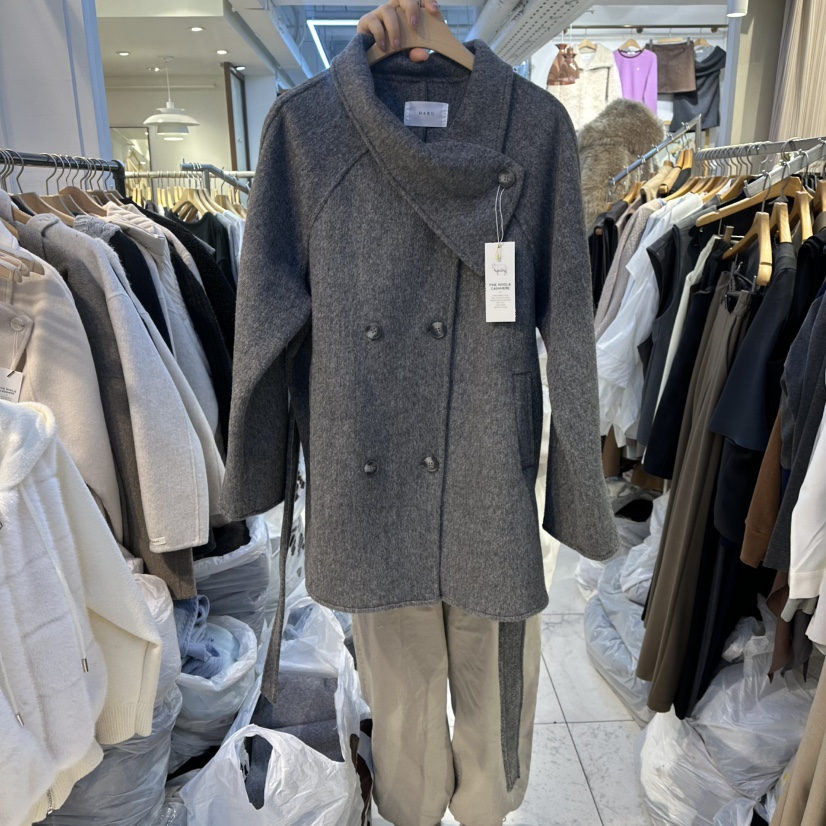 HARU-Q韓國直郵㊣女裝新品真品人氣推薦職業熱賣25秋冬短款大衣HARU-Q短款大衣圖色3