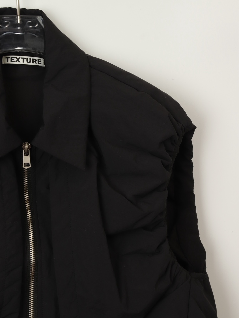 TEXTURE東大門㊣實拍女裝新款推薦熱賣休閑25秋冬時尚職業馬甲TEXTURE馬甲