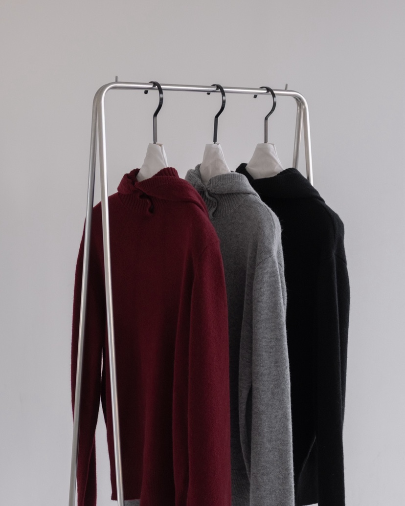 HONG-P韓國直郵㊣女士新款熱賣推薦休閑職業人氣針織衫兜帽HONG-P針織衫