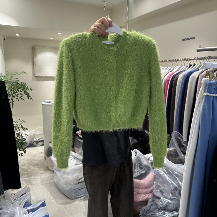 ENDOLPHIN東大門㊣實拍女裝新品休閑25秋冬時尚人氣毛衣貂皮ENDOLPHIN毛衣圖色4