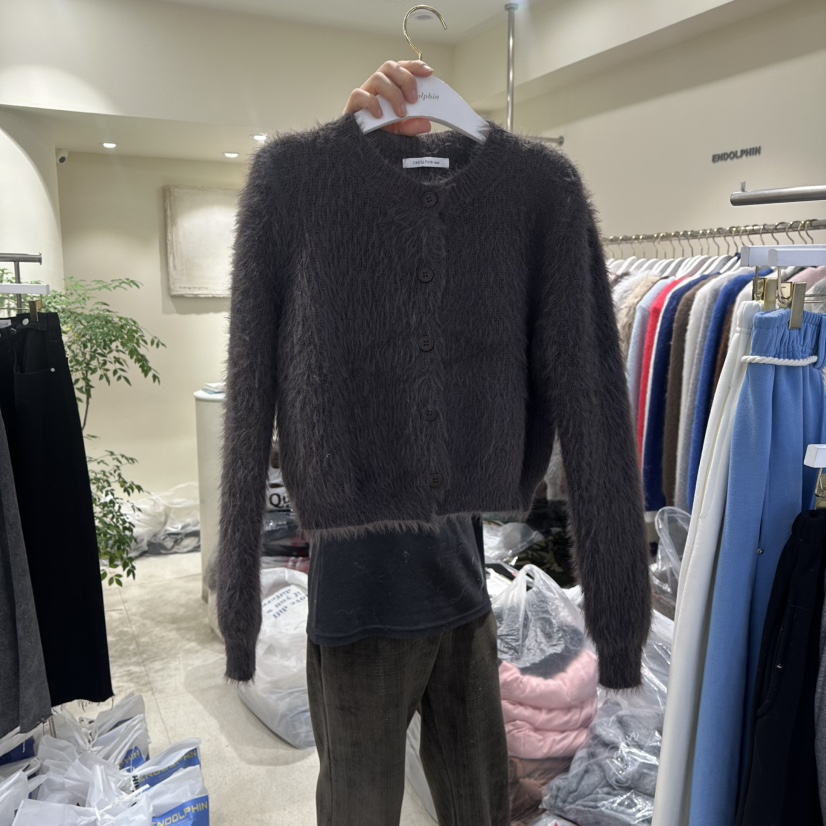 ENDOLPHIN東大門㊣實拍女裝新品休閑25秋冬時尚人氣毛衣貂皮ENDOLPHIN毛衣圖色6