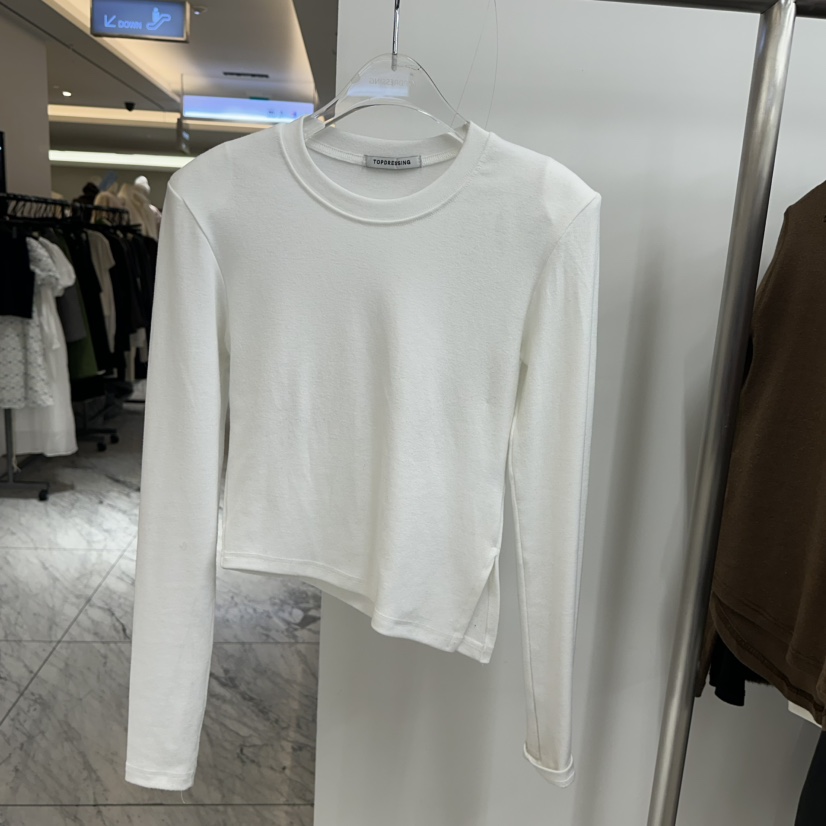 TOPDRESSING韓國直郵㊣女裝新品推薦時尚熱賣休閑職業長袖T恤TOPDRESSING長袖T恤圖色2