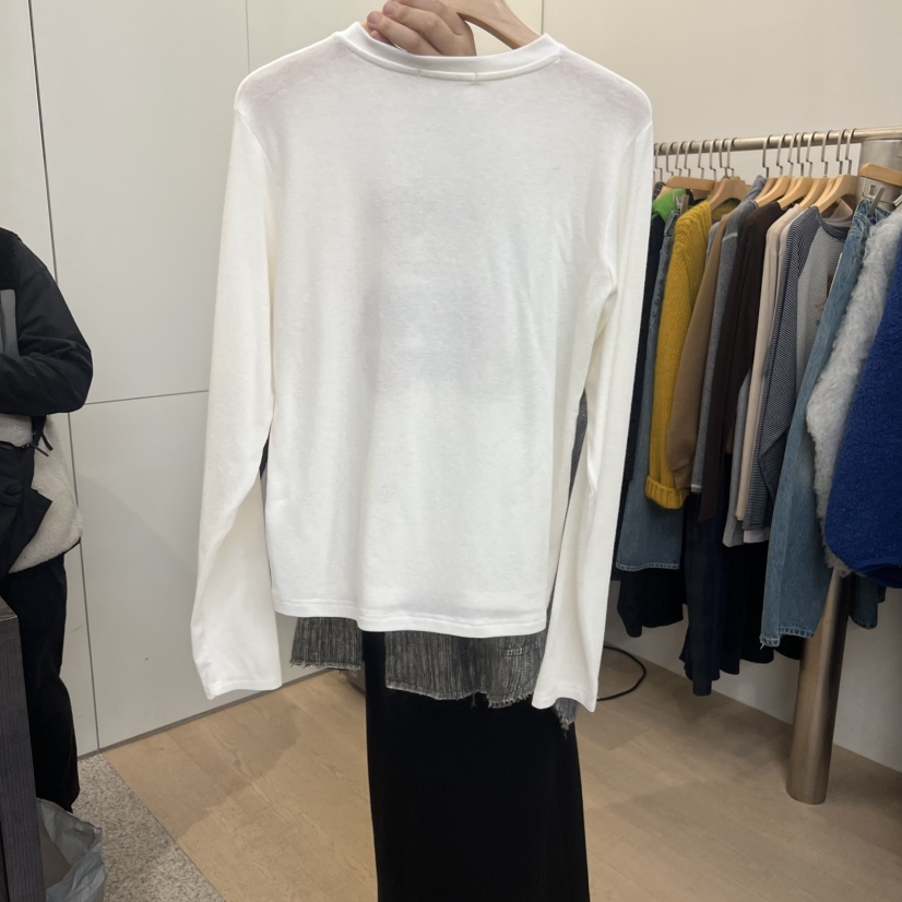 DOHWAJI東大門㊣直郵女裝新款職業休閑25秋冬時尚真品長袖T恤DOHWAJI長袖T恤