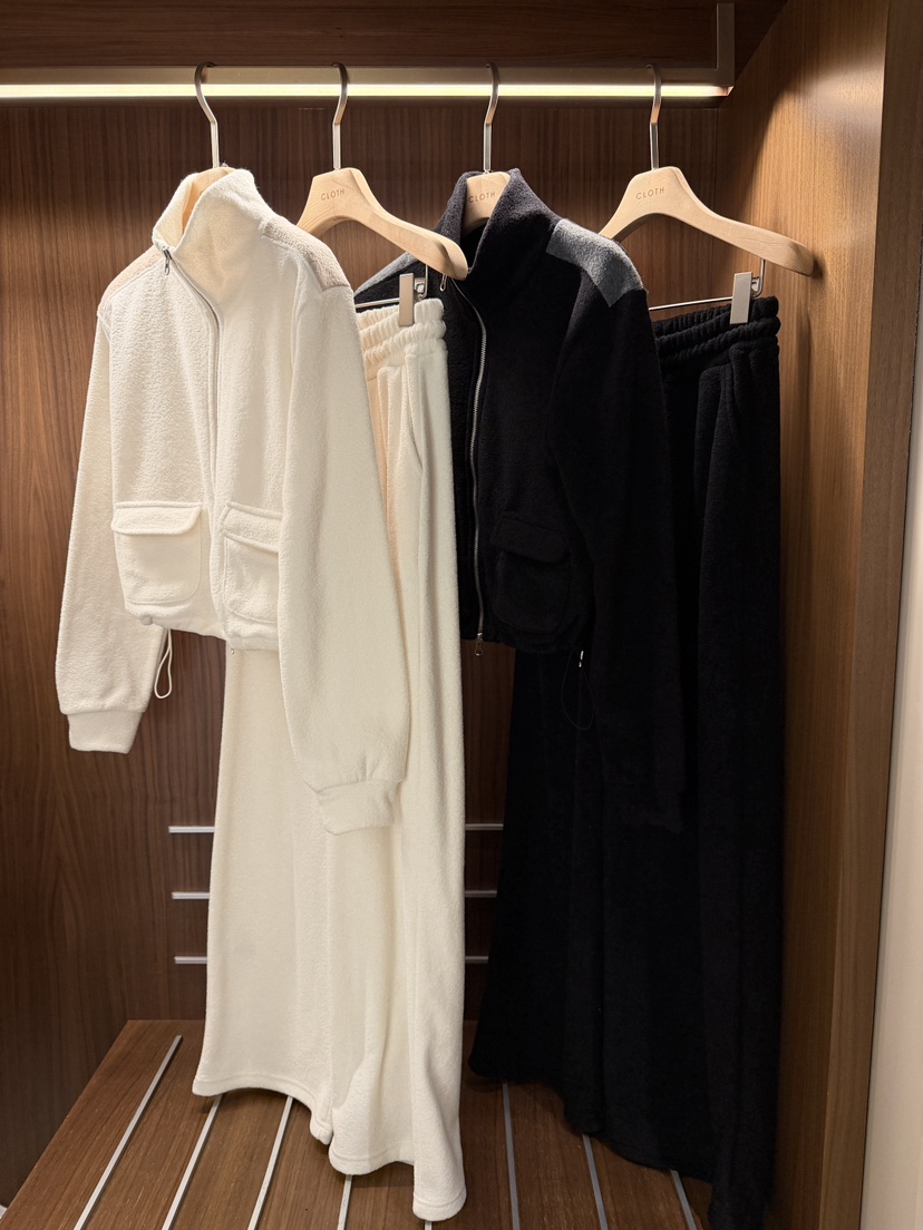 CLOTH東大門㊣直郵女士新品25秋冬推薦時尚職業套裝拉鏈套裝CLOTH套裝