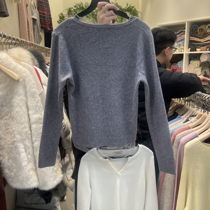 ONE MONE韓國直郵㊣女裝新款休閑真品25秋冬時尚人氣長袖T恤ONE MONE長袖T恤