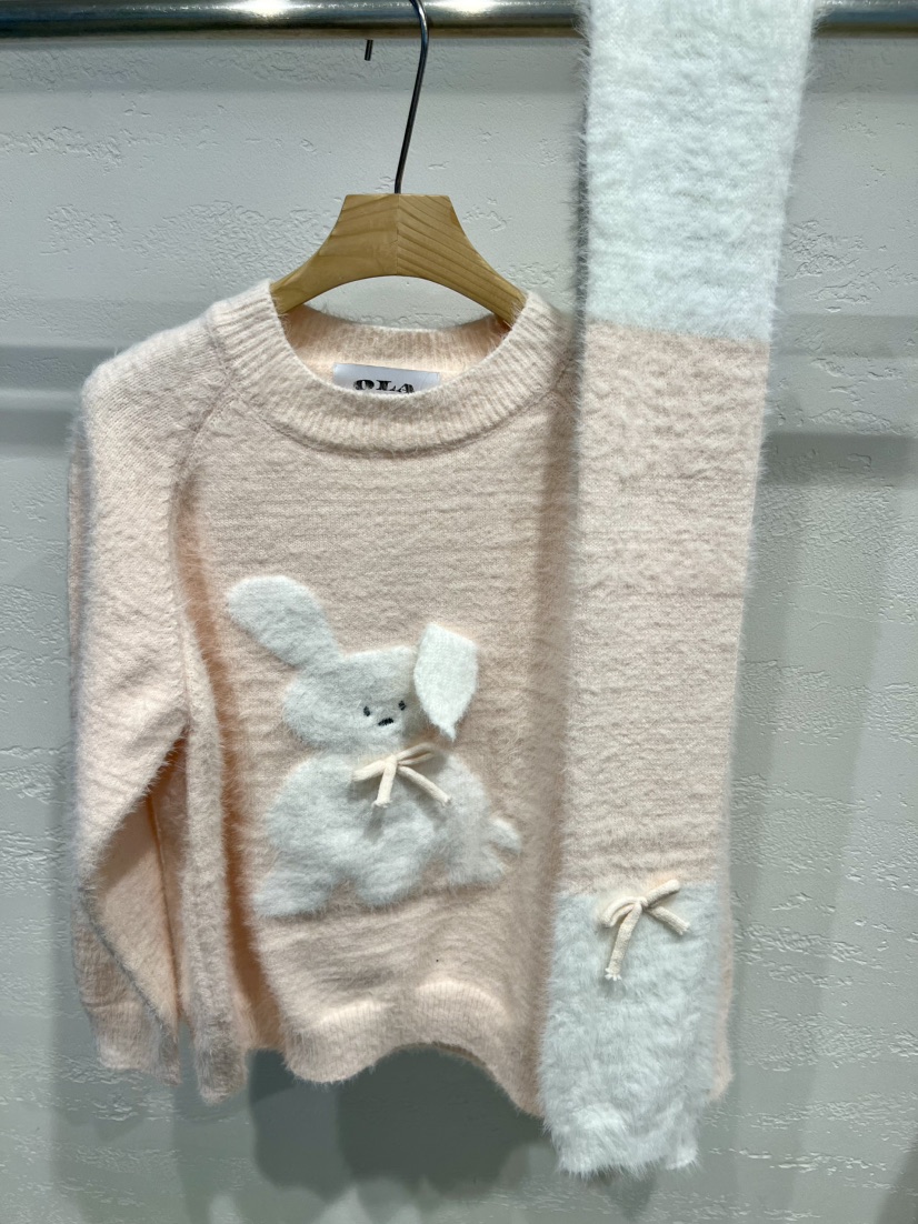 OLA東大門㊣實拍女士新款休閑職業真品時尚人氣針織衫含圍巾mellor/OLA針織衫