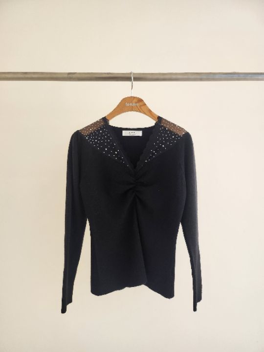 FEMME東大門㊣代購女士新款職業時尚休閑25秋冬推薦人氣針織衫FEMME針織衫