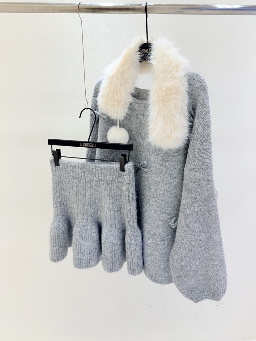 CORAL東大門㊣代購女士新品人氣職業休閑真品推薦熱賣套裝圍巾CORAL套裝圖色2