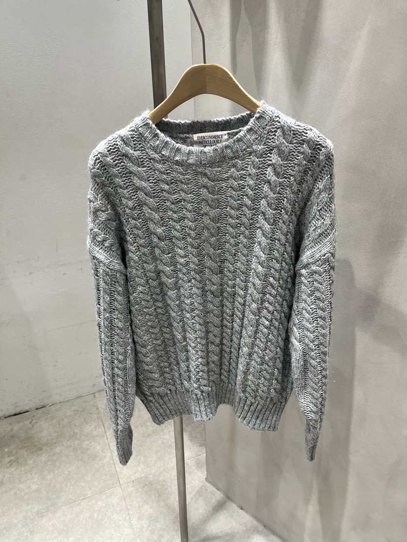 EVERCOMMERCE METICULOUSLY DESIGNED韓國代購㊣女士新品25秋冬針織衫EVERCOMMERCE METICULOUSLY DESIGNED針織衫圖色2
