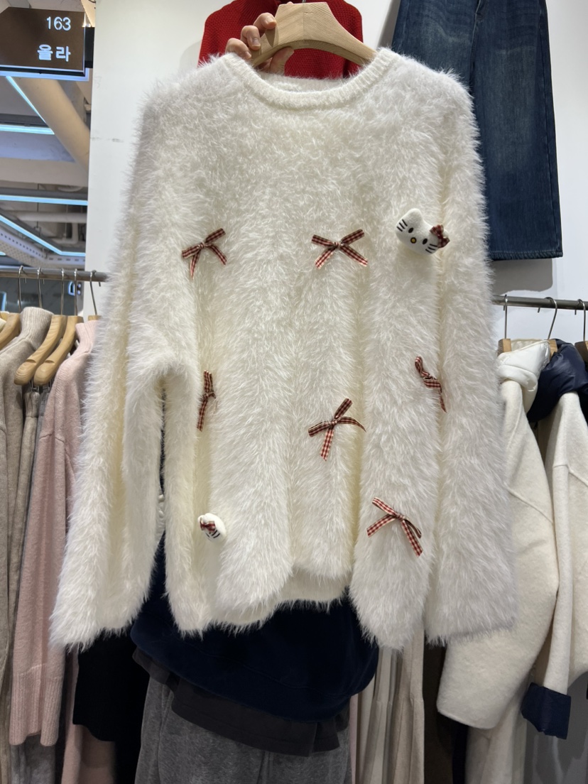 OLA東大門㊣代購女士新款熱賣時尚休閑真品25秋冬人氣針織衫mellor/OLA針織衫圖色1