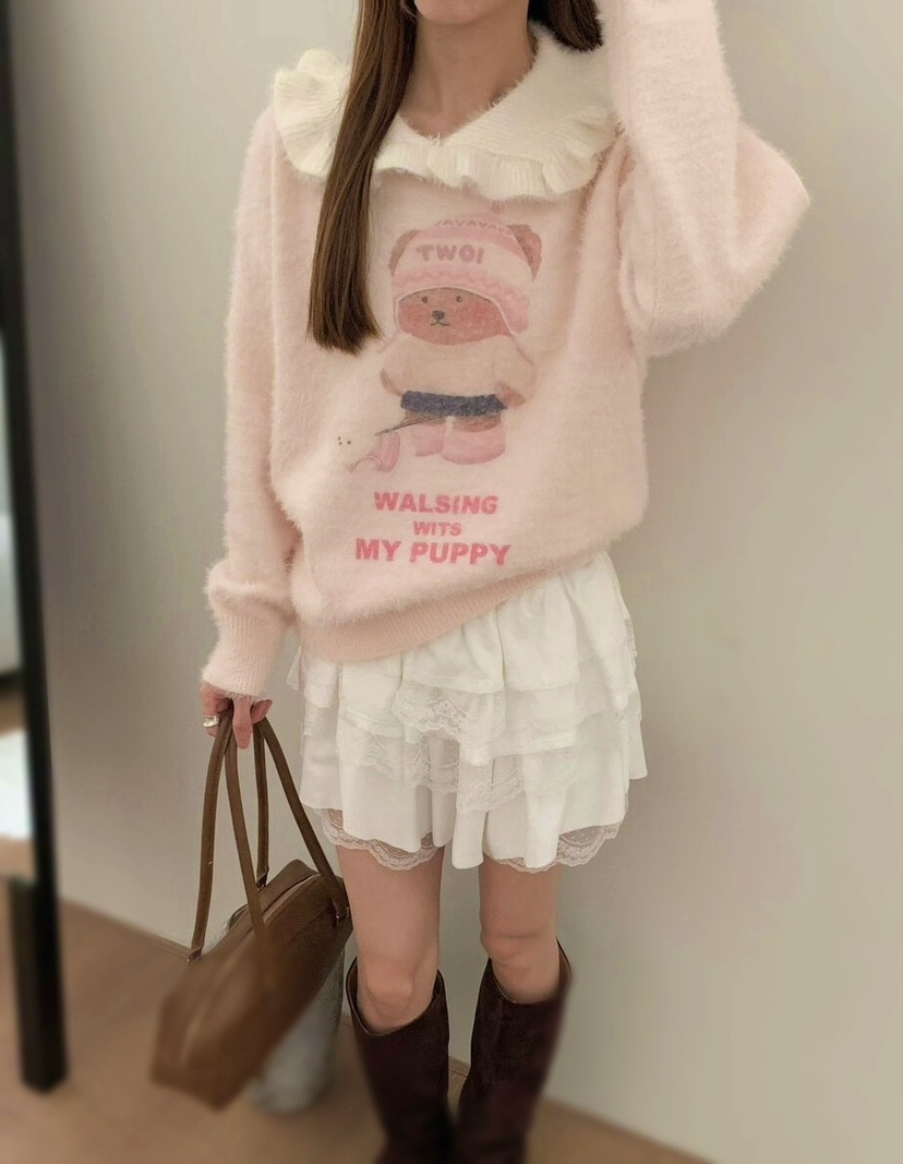 OLA東大門㊣代購女士新品推薦真品25秋冬熱賣休閑職業針織衫mellor/OLA針織衫