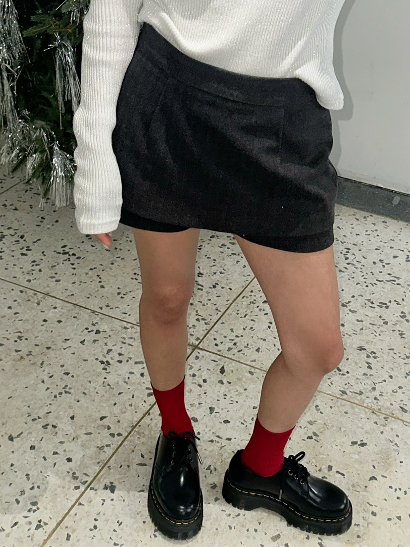 BYRING韓國代購㊣女裝新款熱賣真品職業休閑時尚裙褲人字紋BYRING裙褲