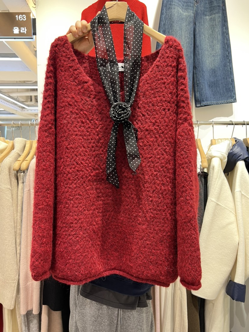 OLA東大門㊣直郵女裝新品職業熱賣人氣推薦時尚毛衣不含配飾mellor/OLA毛衣圖色2