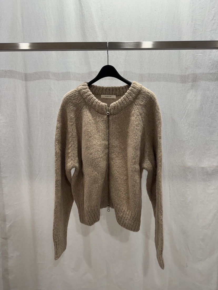 REVE-L東大門㊣直郵女裝新款熱賣人氣休閑真品毛衣羊駝毛開衫REVE-L毛衣圖色1