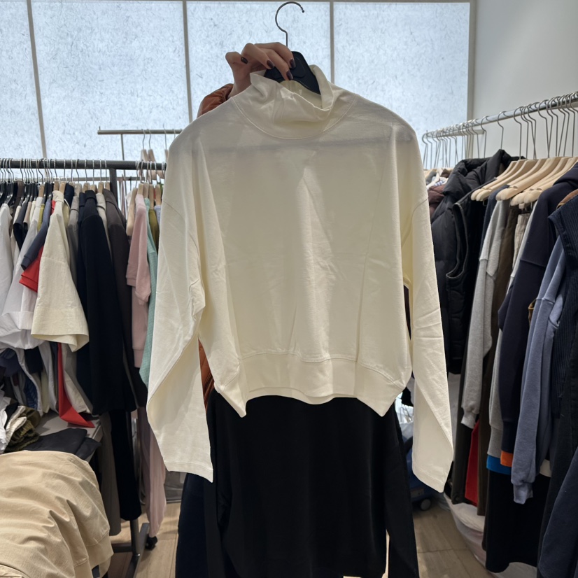 REVE-L東大門㊣直郵女士新品真品25秋冬休閑時尚長袖T恤高領REVE-L長袖T恤圖色1