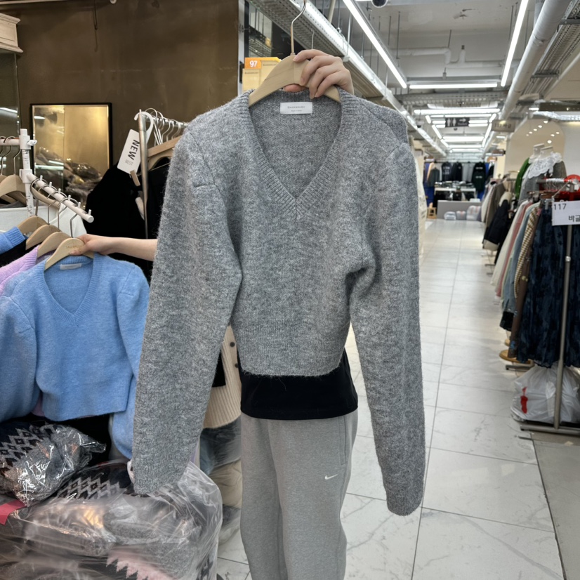 SAGE BRUSH東大門㊣實拍女士新品人氣真品職業推薦25秋冬針織衫SAGE BRUSH針織衫圖色1