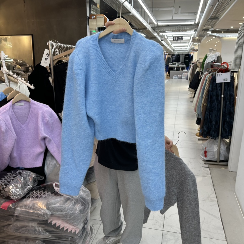 SAGE BRUSH東大門㊣實拍女士新品人氣真品職業推薦25秋冬針織衫SAGE BRUSH針織衫圖色2