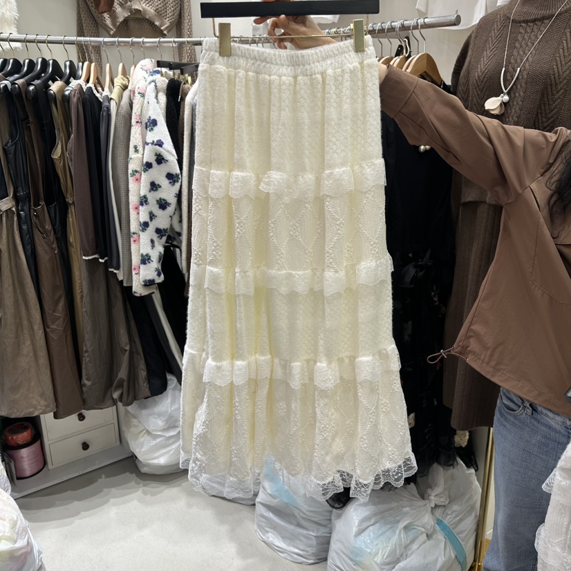 BIKINI東大門㊣直郵女裝新品真品職業人氣休閑時尚長裙蕾絲BIKINI長裙