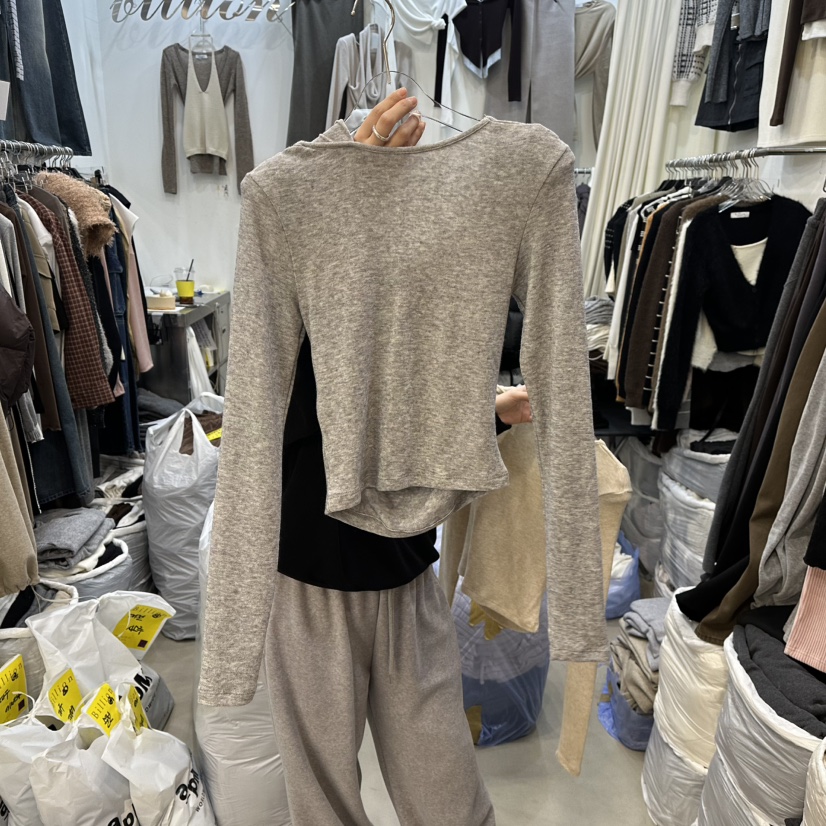 BILLION-L東大門㊣直郵女士新款職業時尚真品25秋冬長袖T恤BILLION-L長袖T恤