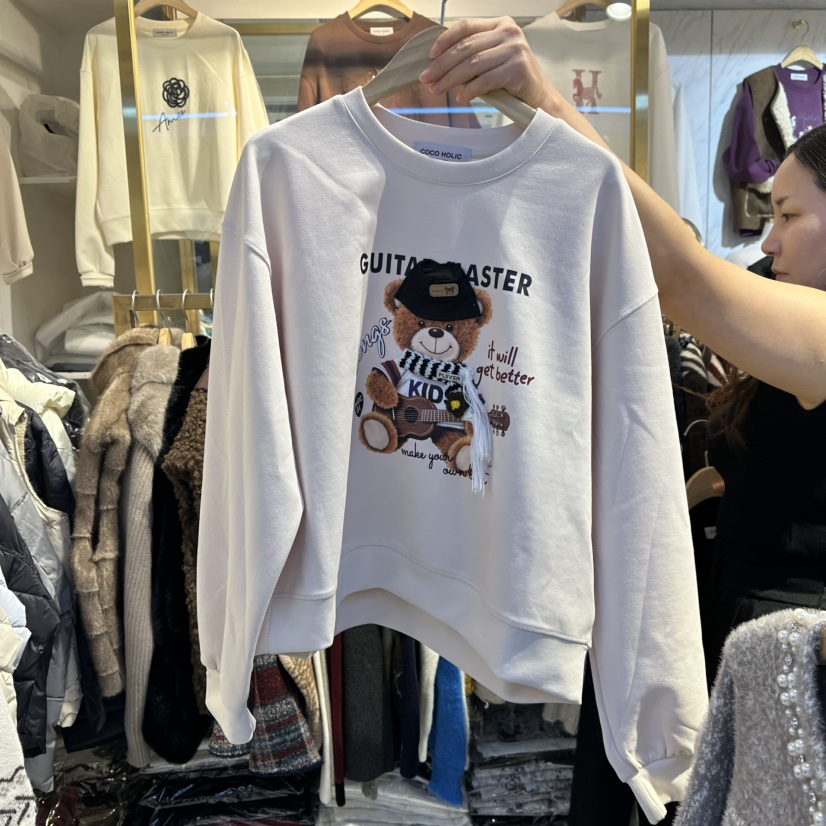 COCO HOLIC東大門㊣直郵女裝新品25秋冬時尚人氣真品熱賣衛衣COCO HOLIC衛衣圖色1