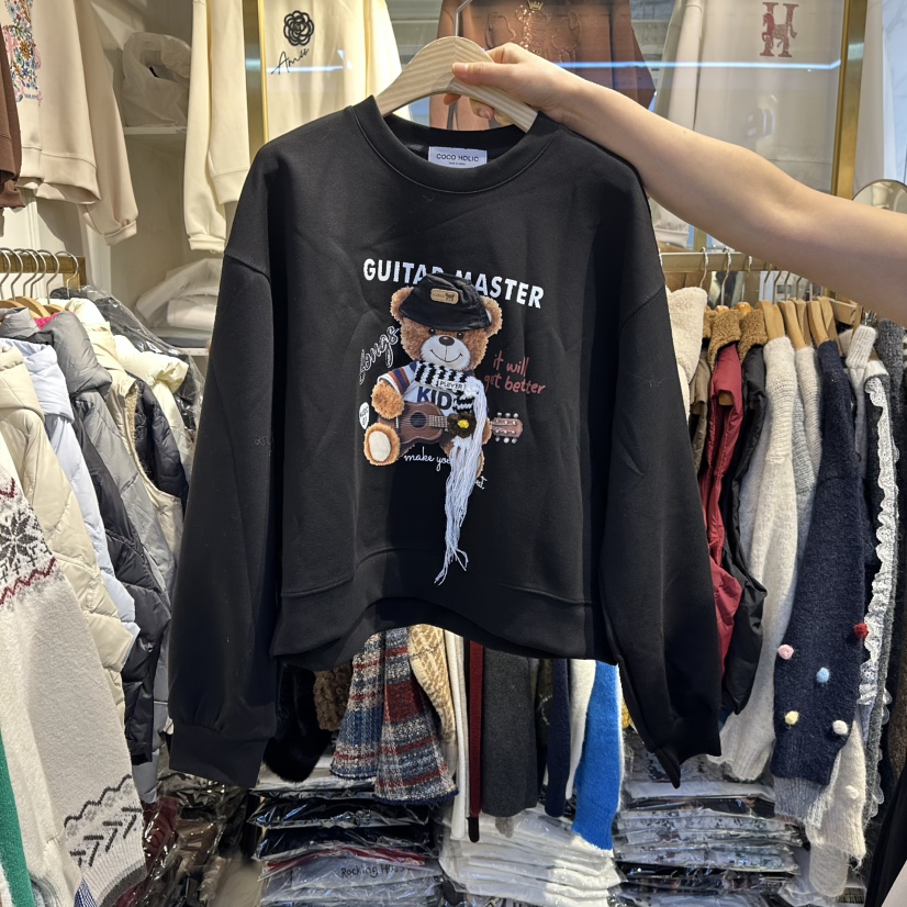 COCO HOLIC東大門㊣直郵女裝新品25秋冬時尚人氣真品熱賣衛衣COCO HOLIC衛衣圖色2