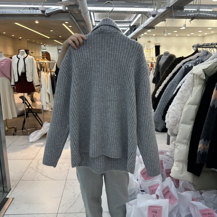 SAGE BRUSH東大門㊣代購女士新款推薦職業25秋冬人氣毛衣拉鏈SAGE BRUSH毛衣