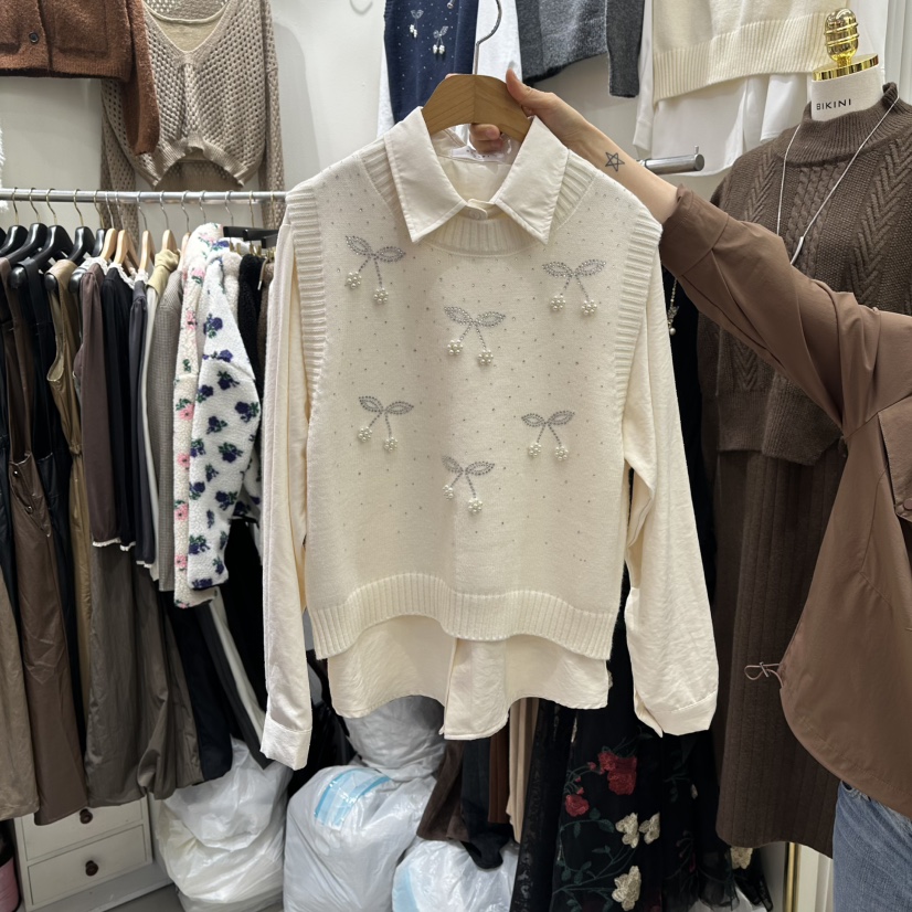 BIKINI韓國直郵㊣女裝新品休閑時尚推薦人氣熱賣職業套裝套裝BIKINI套裝圖色1兩件套