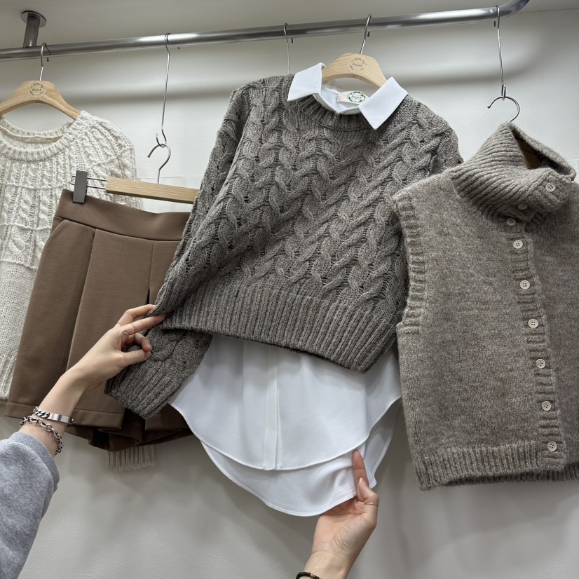 HOJAE東大門㊣代購女士新款職業推薦熱賣25秋冬真品時尚短裙MID-LEVEL JUMP短裙