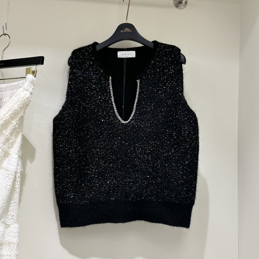 BIKINI東大門㊣實拍女士新品休閑熱賣推薦時尚25秋冬吊帶背心BIKINI吊帶/背心圖色2