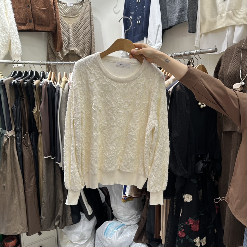 BIKINI韓國代購㊣女裝新款職業真品熱賣休閑時尚25秋冬針織衫BIKINI針織衫圖色1