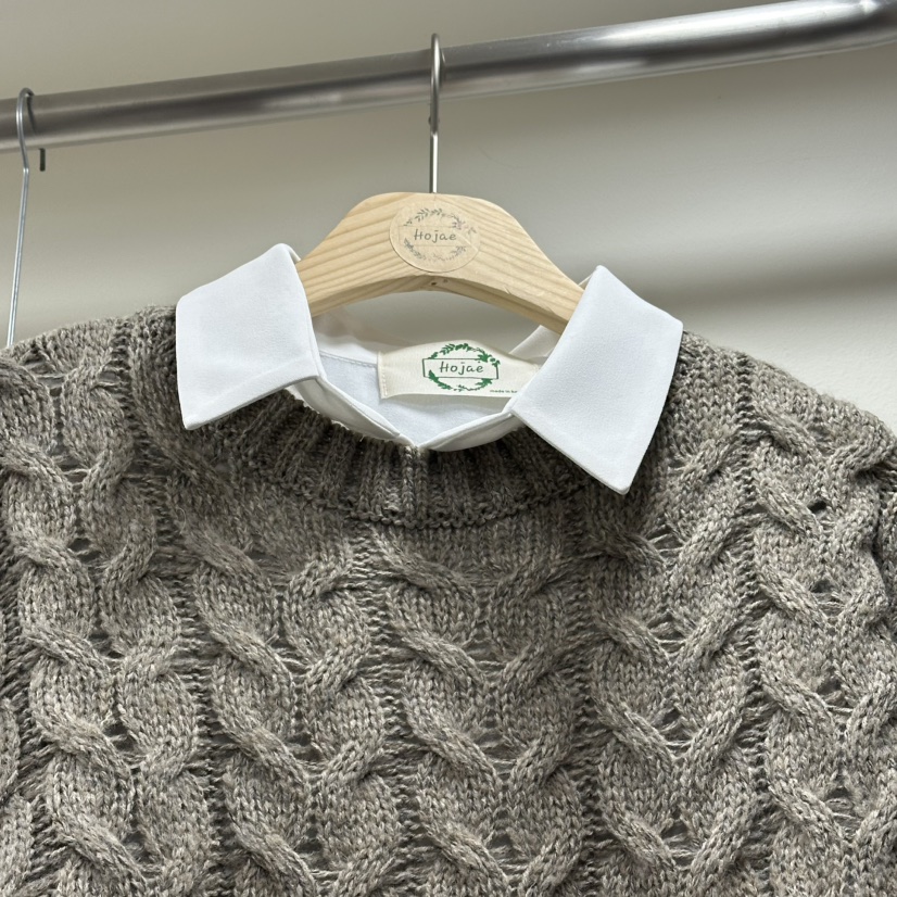 HOJAE東大門㊣直郵女士新品時尚真品熱賣推薦25秋冬休閑假領MID-LEVEL JUMP假領