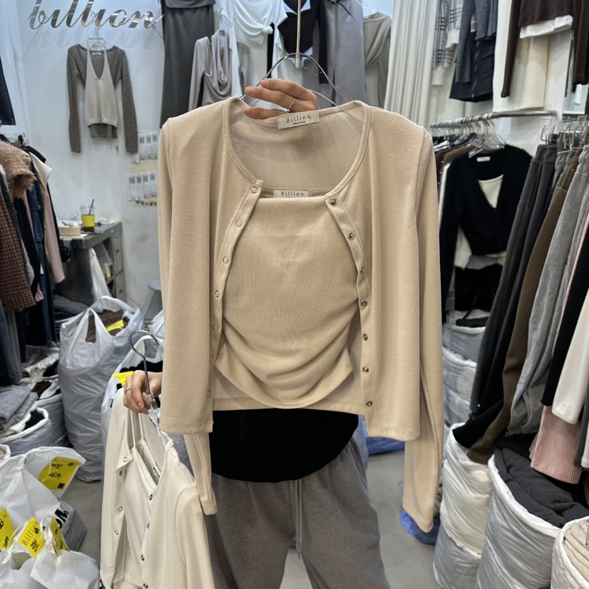 BILLION-L韓國直郵㊣女裝新款25秋冬休閑真品職業套裝褶皺BILLION-L套裝圖色2