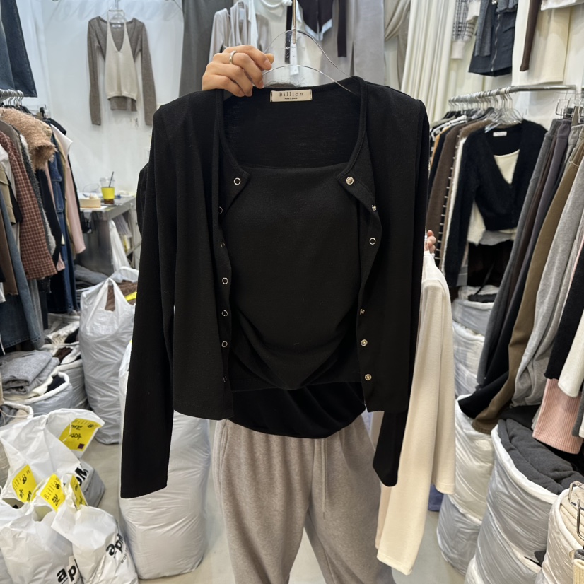 BILLION-L韓國直郵㊣女裝新款25秋冬休閑真品職業套裝褶皺BILLION-L套裝圖色3