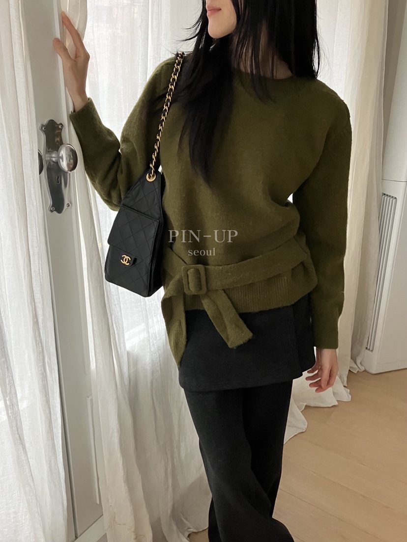 PIN-UP韓國代購㊣女裝新品職業時尚熱賣人氣休閑推薦針織衫PIN-UP針織衫