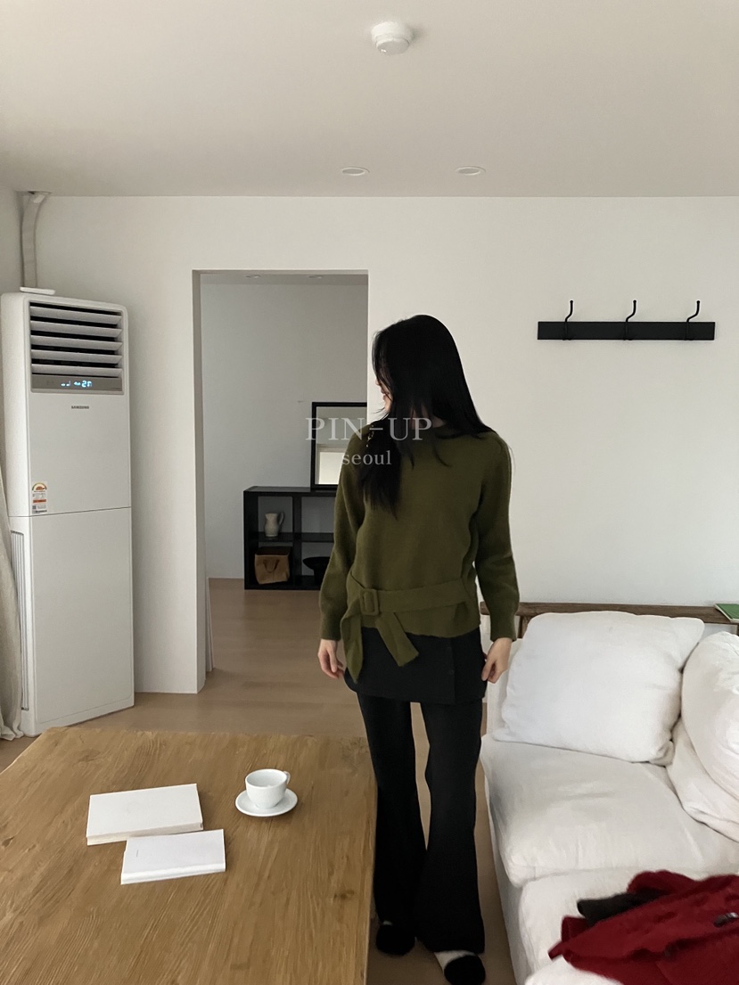 PIN-UP韓國代購㊣女裝新品職業時尚熱賣人氣休閑推薦針織衫PIN-UP針織衫