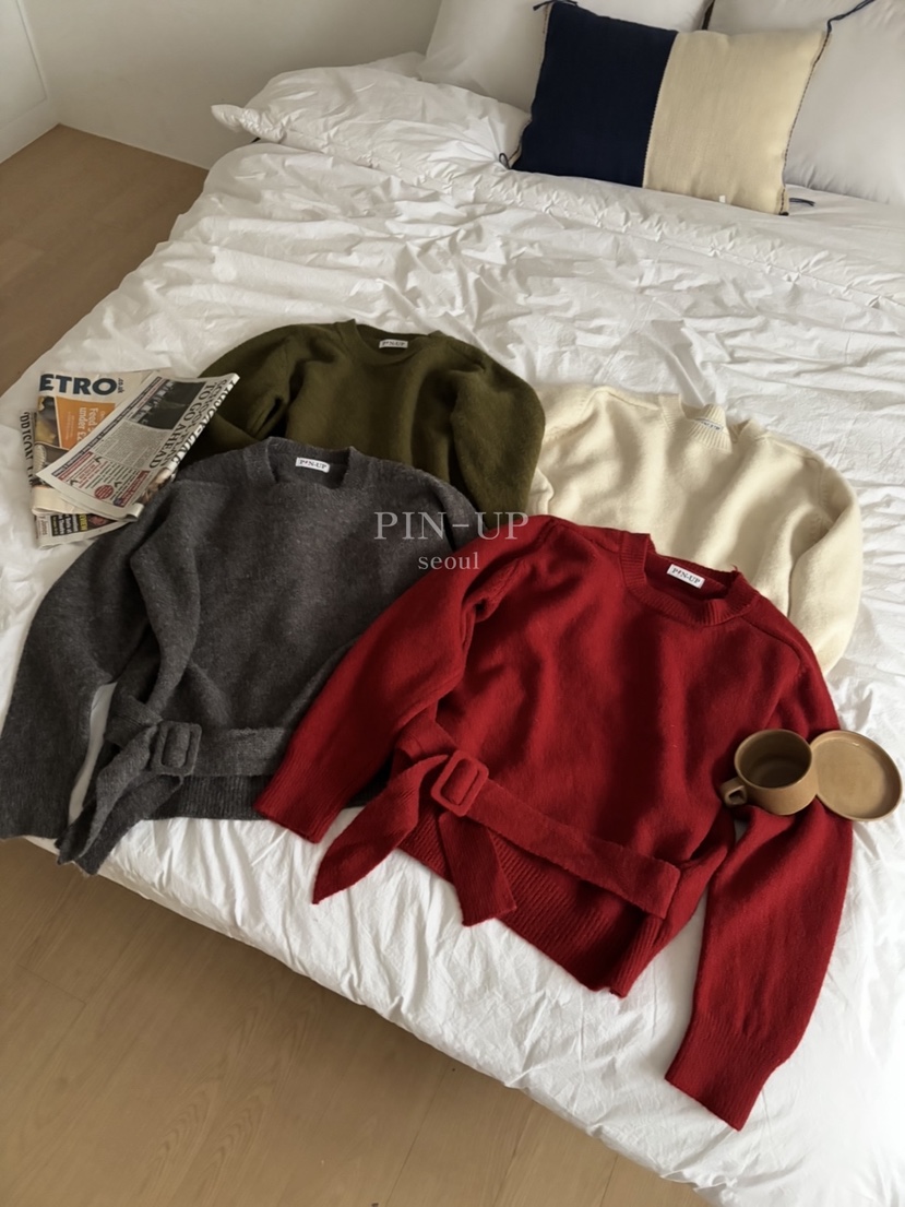 PIN-UP韓國代購㊣女裝新品職業時尚熱賣人氣休閑推薦針織衫PIN-UP針織衫