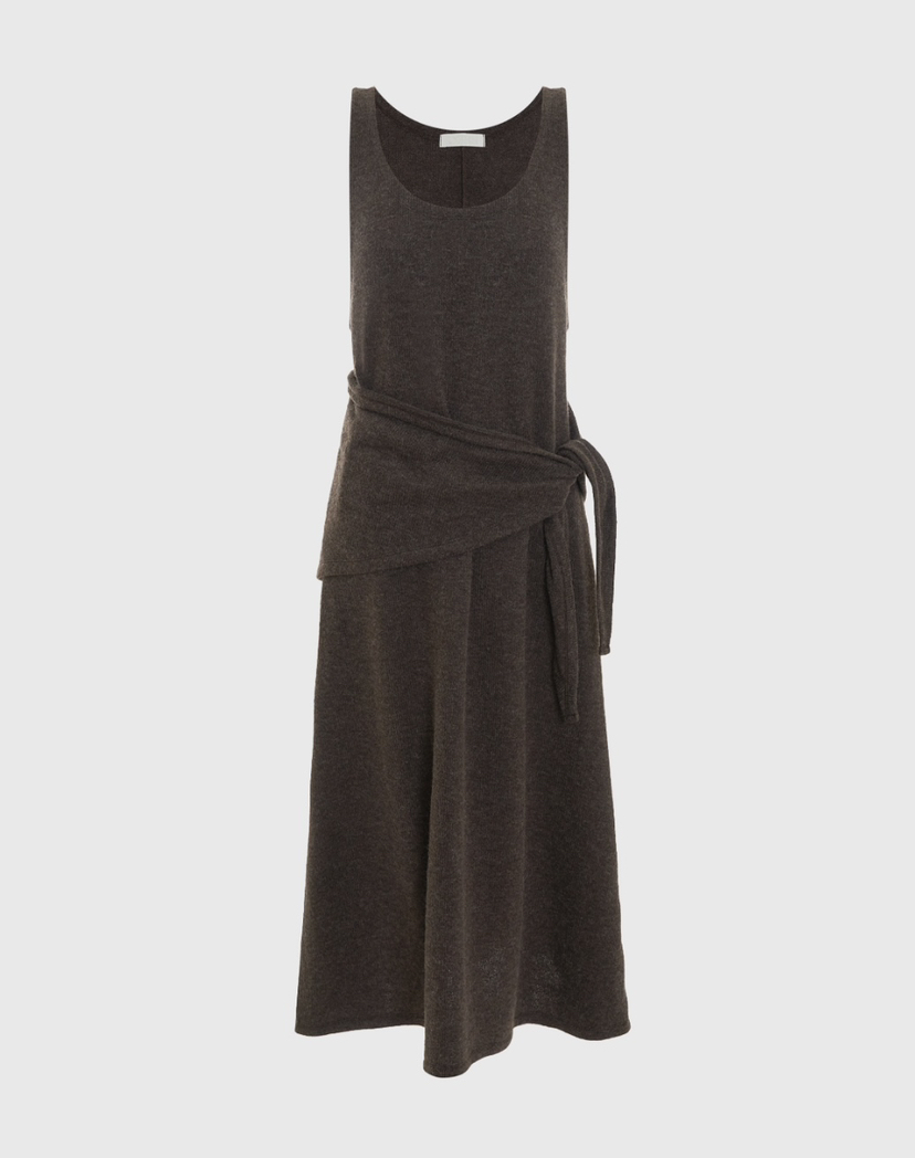 OURS韓國代購㊣女裝新品時尚25秋冬休閑職業推薦連衣裙圍巾OURS連衣裙圖色2